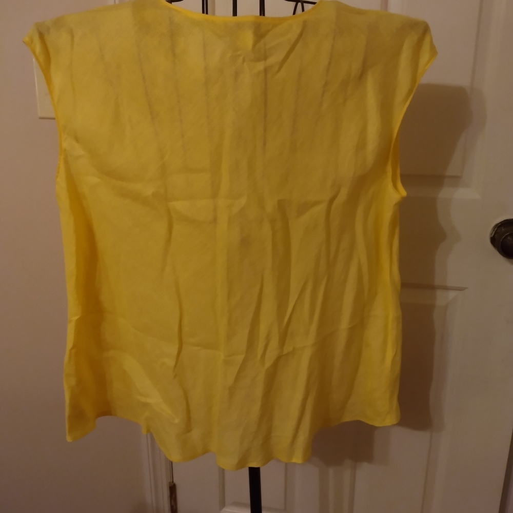 Coldwater Creek sleeveless linen blouse. Size XL. NWOT. - Picture 2 of 4